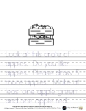 Crate of Apples - Write a Sentence to Trace - Editable 1 Pg *ag