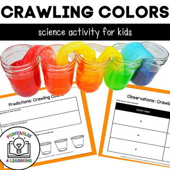 Preview of Crawling Colors Science Experiment - Capillary Action Color Mixing