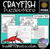 Crayfish Puzzles and Coloring Pages