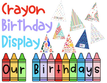 Preview of Crayon Birthday Display