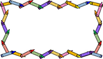 Crayon Border by Kristin Ritz | Teachers Pay Teachers