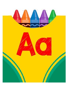 Preview of Crayon Box ABC for Wordwall