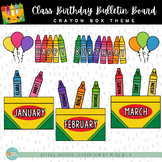 Crayon Box Birthday Chart | Bulletin Board Kit