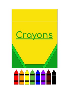 Crayon Boxes - Coloring, Tracing, Writing, Reading Practice for Primary  Grades