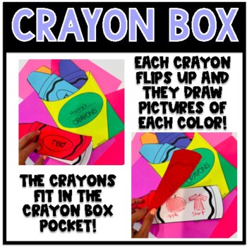 Crayon Box Craft Color Craft Back to School Craft