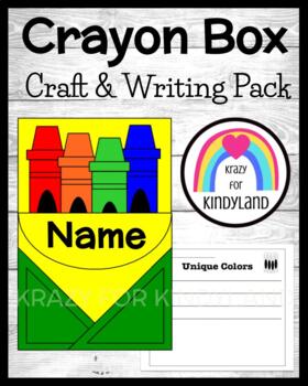 Preview of Crayon Box Craft, Writing Prompt: Being Unique, Martin Luther King, Jr. Activity