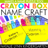 Crayon Box Name Craft | Back to School Craft Name Practice