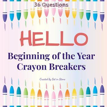 Preview of Crayon Breakers: Beginning of the Year Introductions