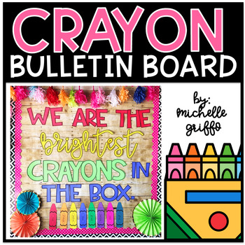 Preview of Crayon Bulletin Board Back to School Bulletin Board