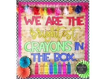 Crayola Let Your Colors Shine Bulletin Board