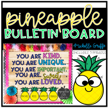 Preview of Pineapple Bulletin Board Back to School Bulletin Board