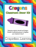Crayon Classroom Decor Kit with Editable Files