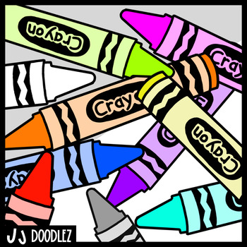 Crayon Clipart by JJ Doodlez | Teachers Pay Teachers