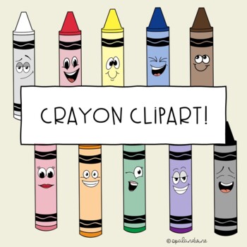 Colorful Pencil Crayons With Faces Colored Pencils With Faces Clip Art