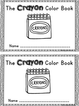 Download Crayon Color Book by Kindergarten Planet | Teachers Pay Teachers