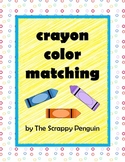 Crayon Color Matching File Folder Game
