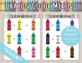 Crayon Color Mixing | Learn Colors Activity