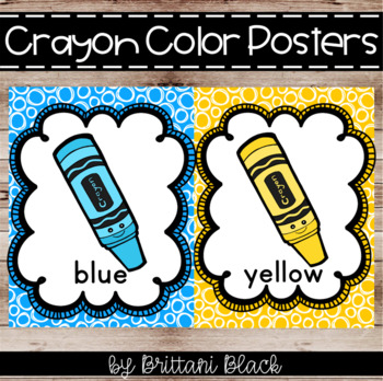 Color Posters with Real Photos, Large Crayon Posters