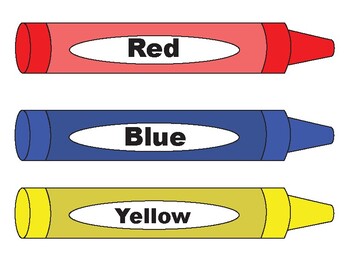 Crayons and Colors in ENGLISH Printables (Over 200 Images)