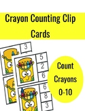 Crayon Counting Clip Cards 