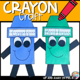 Crayon Craft - Back to School Craftivity - Crayon Book Buddy