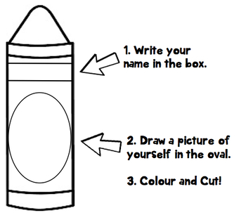 Crayon Display by Miss Honey Teachers