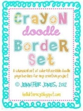 Crayon Doodle Borders Bundle - (Set of 8)