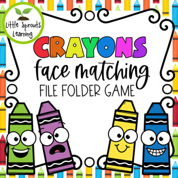 Crayon Faces (Emotions) File Folder Game