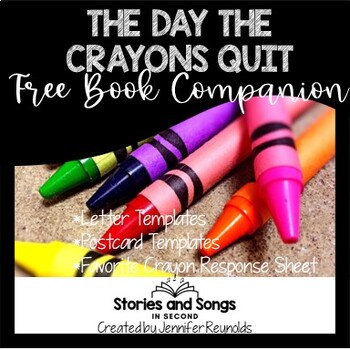 Preview of The Day the Crayons Quit Book Companion - Creative Writing FREEBIE