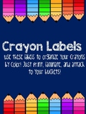 Crayon Labels for Organization