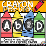 Crayon Letter Cards - Letter Identification and Sounds Act