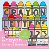 Crayon Letters and Numbers - Bulletin Boards + Decor