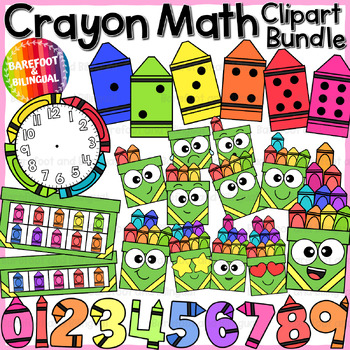 0-12) Counting Crayons Clip Art - Sequence, Counting & Math Clip Art & B&W  Set