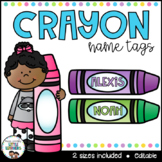 Editable Crayon Name Tags Teaching Resources | Teachers Pay Teachers