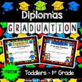 Diplomas for Preschool, Pre-K, Kindergarten & First Grade 