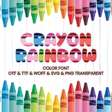 Crayon Rainbow - Color font