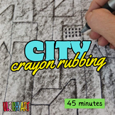 Crayon Rubbing City Skyline Project - Sub-friendly - Minim