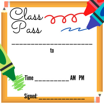 Preview of Crayon Scribble Class Pass