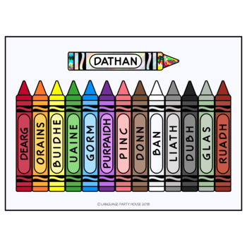 Crayon Sets in 6 Celtic Languages (over 800 images) by Language Party House