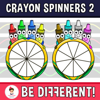 Preview of Crayon Spinners Clipart 2