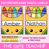 Crayon Theme Name Tags - Crayon Box Door Display or Classr
