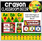 Crayon Themed Classroom Pack