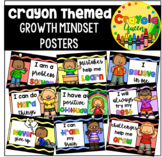 Crayon Themed Growth Mindset Posters
