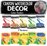 Crayon Watercolor Color Posters