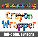 Crayon Wrapper Full-color Font