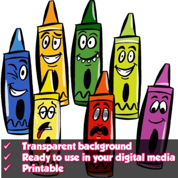 cartoon crayon clipart