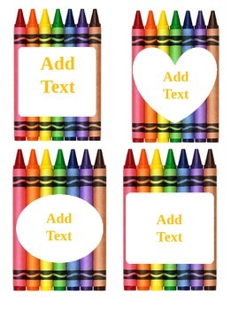 Preview of Crayons Card