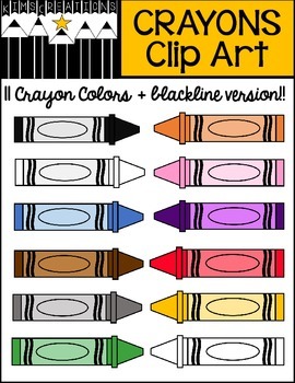 Download Crayons Clip Art by Kim's Creations | Teachers Pay Teachers