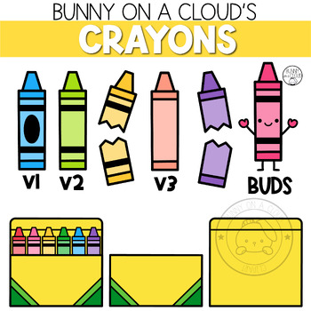 Crayons Clipart By Bunny On A Cloud By Bunny On A Cloud Tpt