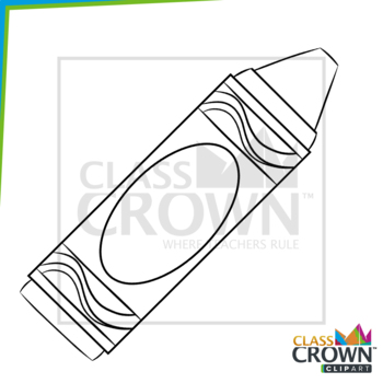 crayon black and white clipart